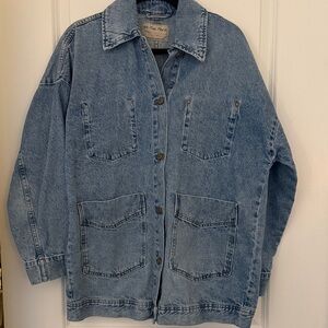 Free People Oversized Avery Denim Jacket